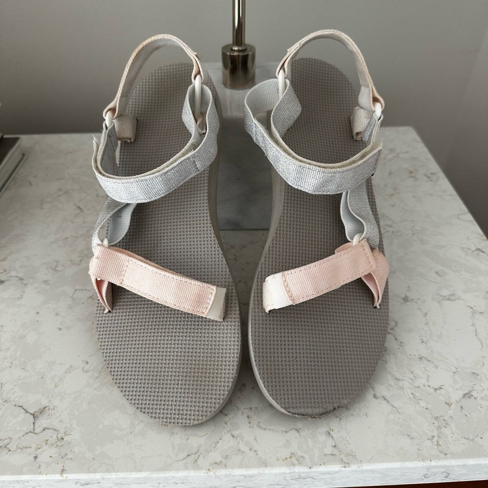 Teva Sandals with Peach and Beige Straps